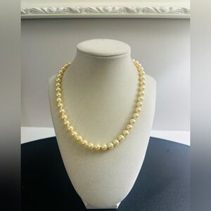 Avon Gold Pearl Necklace